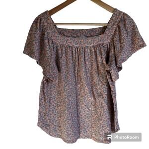 Loft women’s blouse small peach‎ color